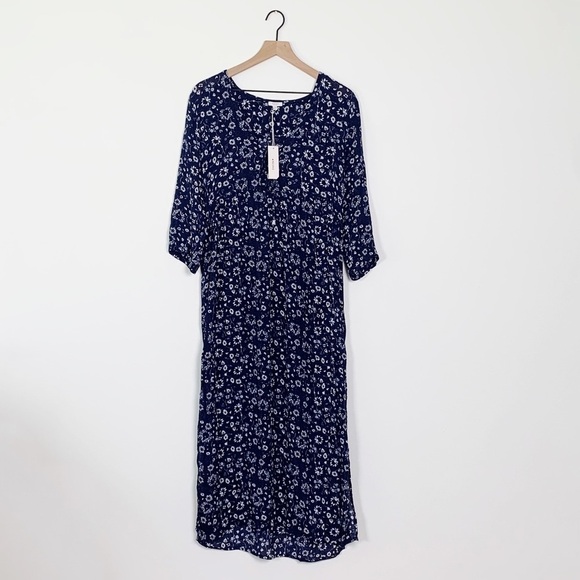 NWT Tavik Majestic Floral Slit Midi Dress Coverup - Picture 2 of 5